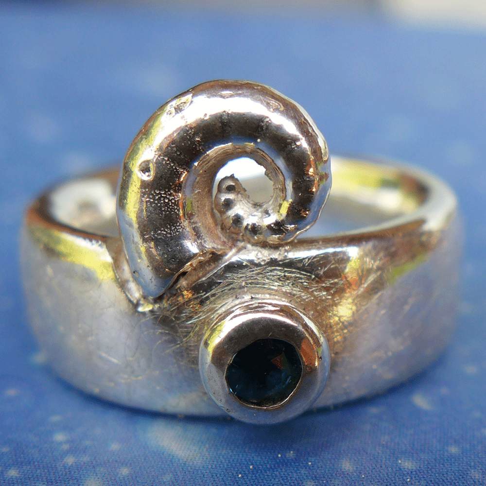 Maritimer Ring Turmalin Posthörnchen