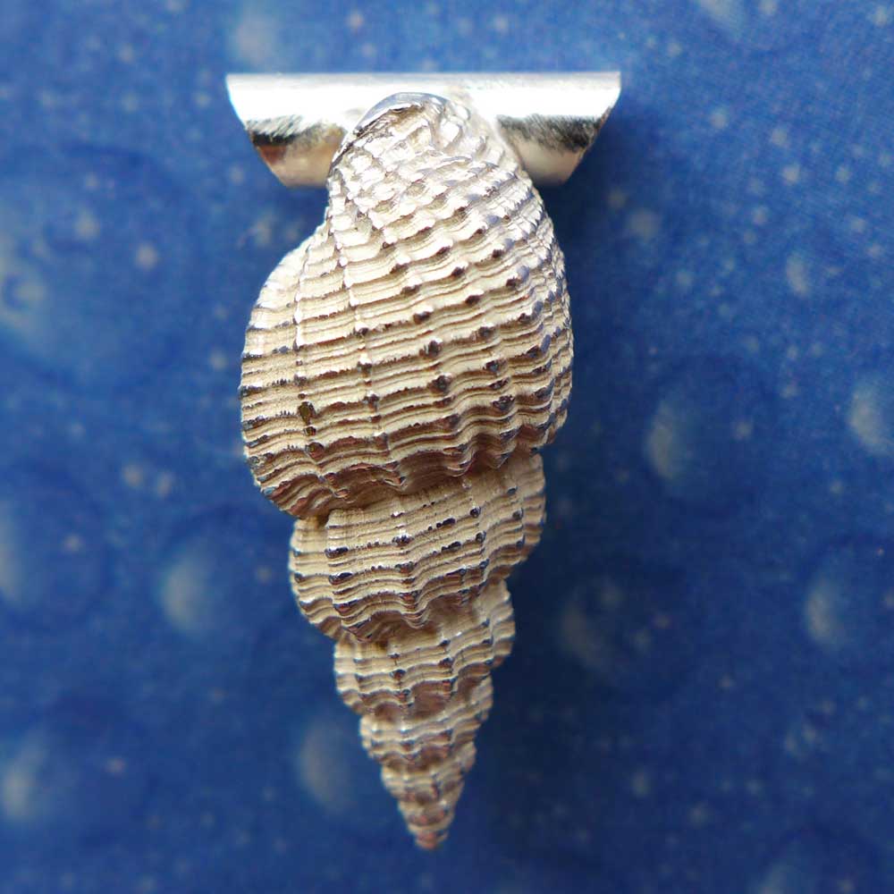 Meerschmuck Anhänger Dornen Schnecke