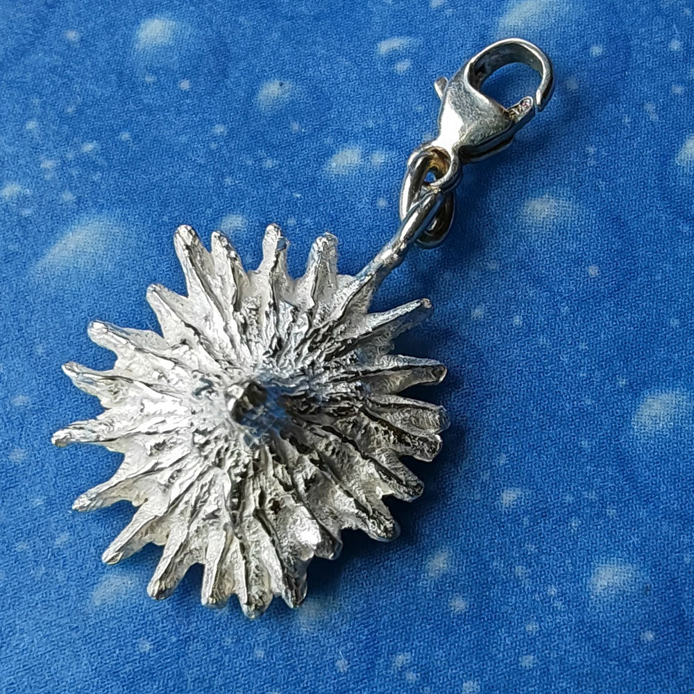 Mohn Blume Silber Anhänger Charms