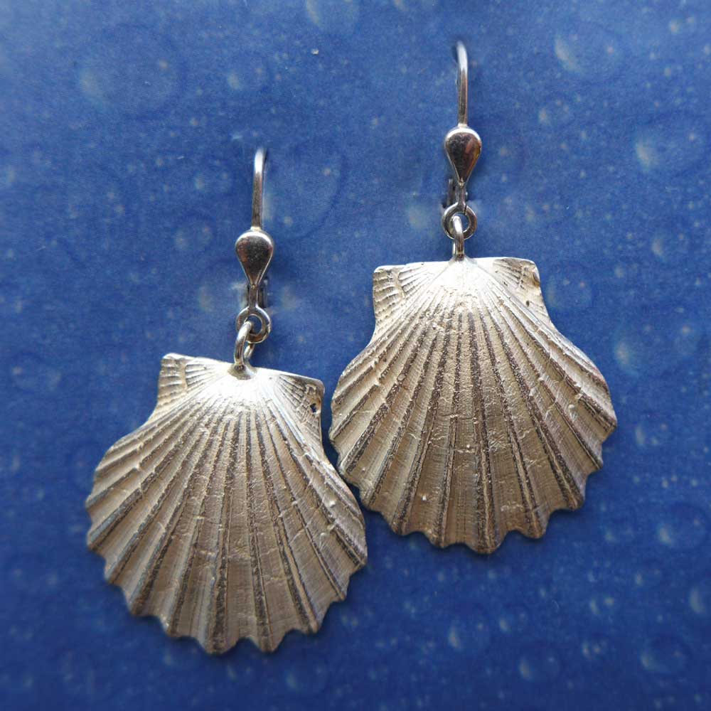 Muschel für Pilger Ohrringe