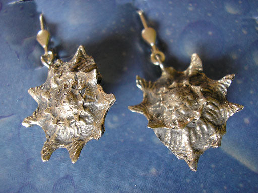 Strand Sand Meer Schmuck Silber Ohrringe