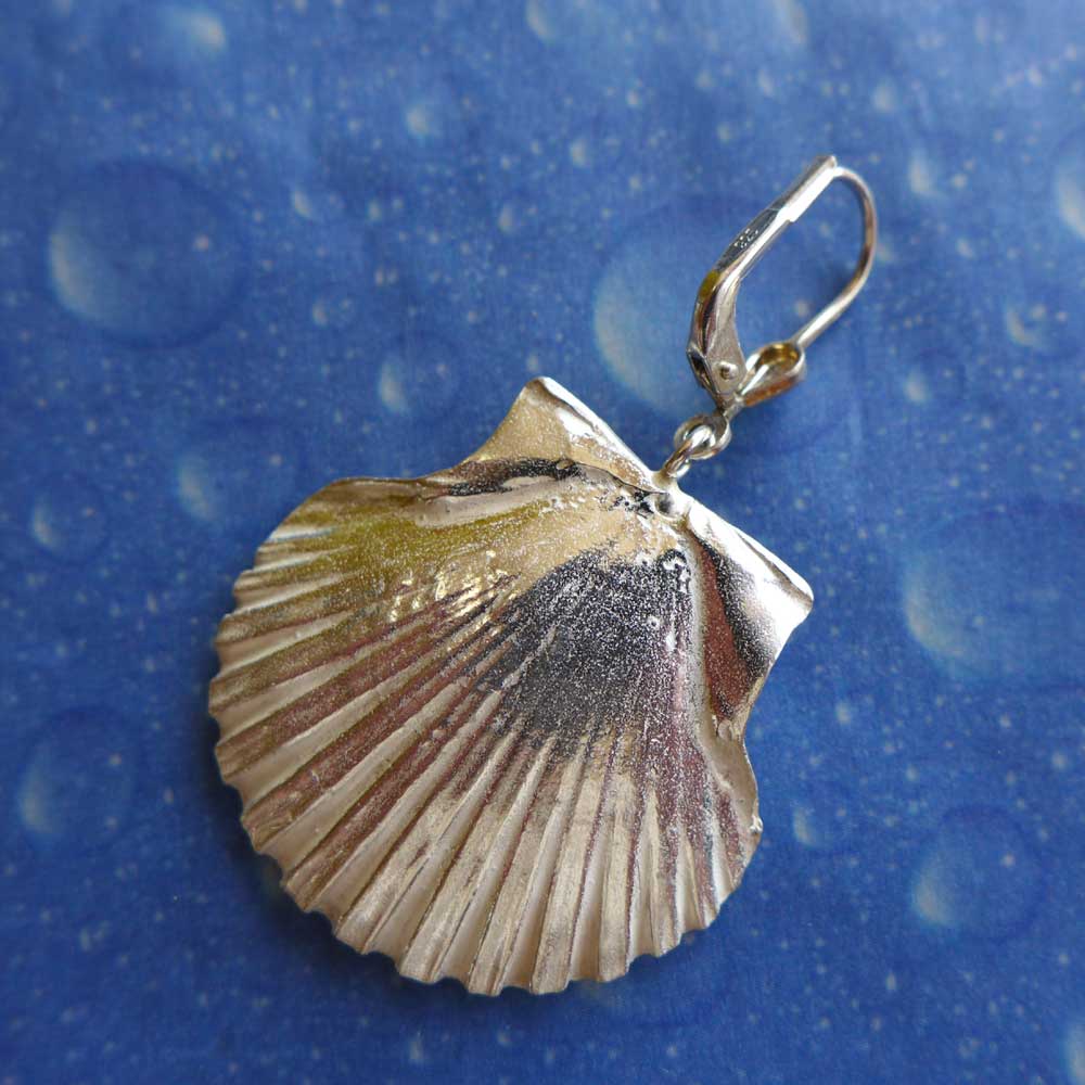 Jakobsweg Begleiter Pilgermuschel Ohrhänger Rückseite