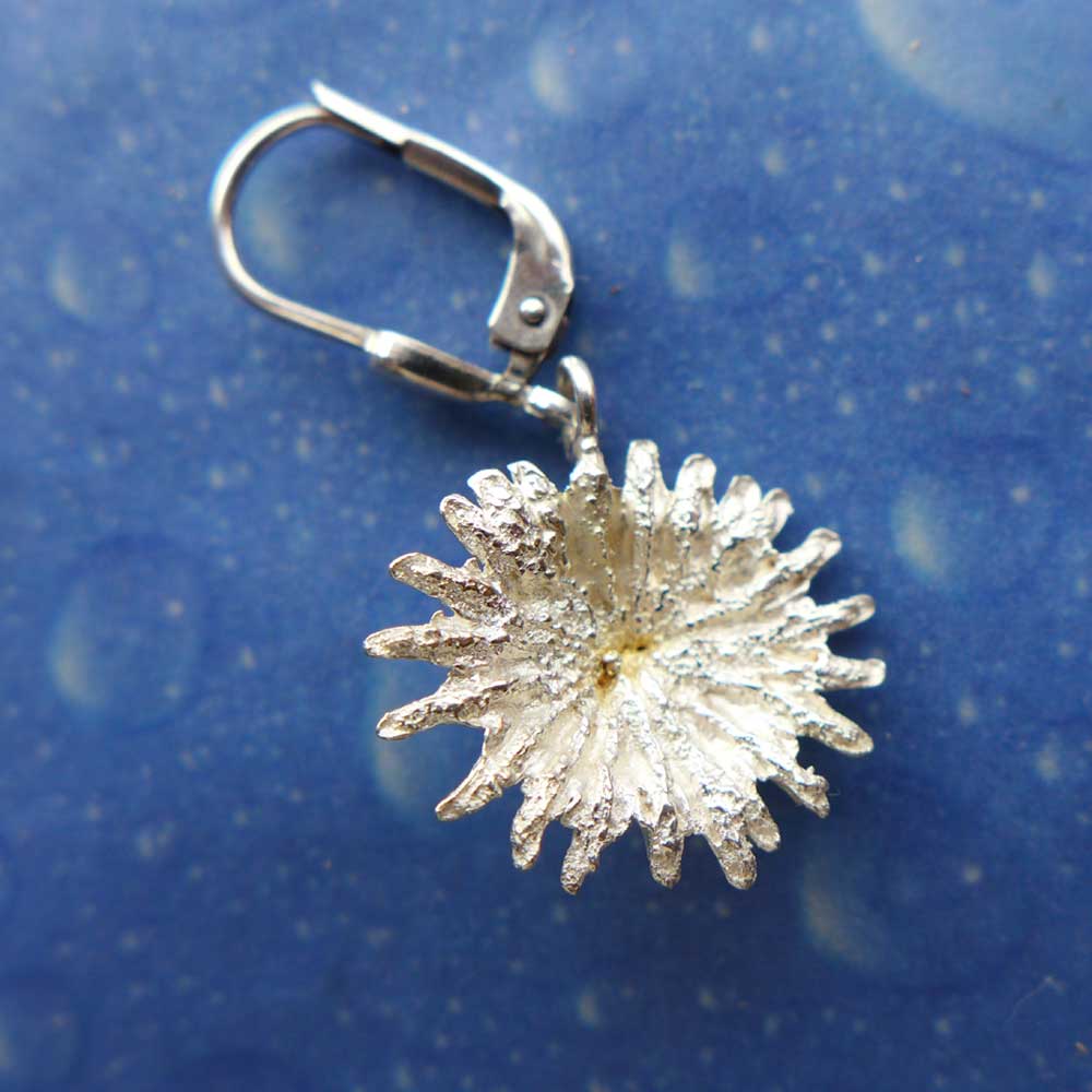 Blüte Blumen Schmuck Silber Ohrhänger