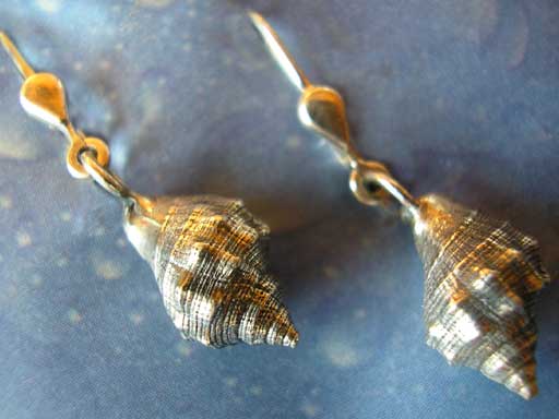 Rotmundleistenschnecke Ohrhänger