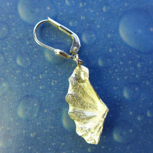 Mördermuschel Ohrringe Silber Schmuck Rückseite