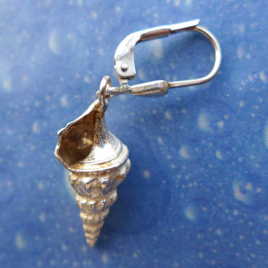 Strandgut Schmuck Ohrringe Prachthorn Rückseite