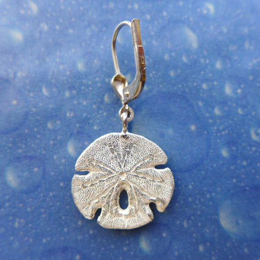 Sanddollar Silber Schmuck Ohrhänger Rückseite