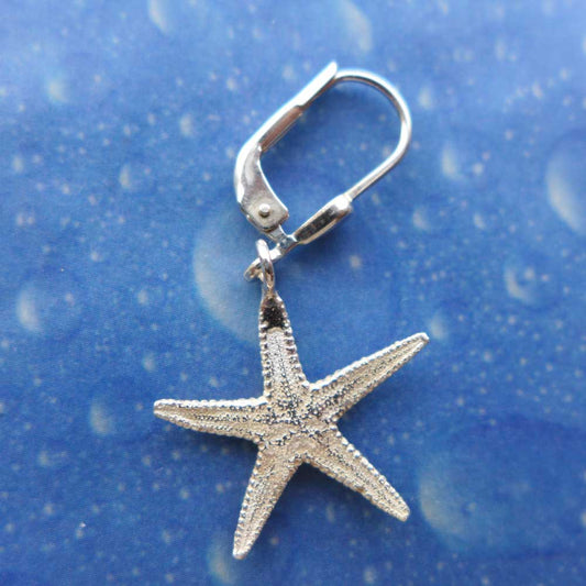 Maritimer Schmuck Seestern Ohrhänger Rückseite