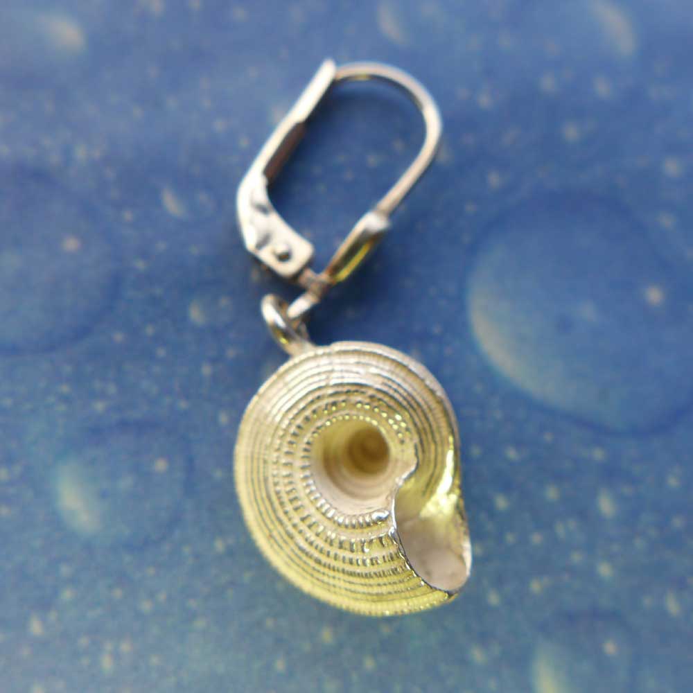 Meerschmuck Ohrringe Silber Strohsonnenuhr