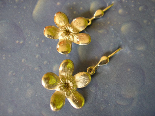 Ohrringe Blüte Jasmin Silber