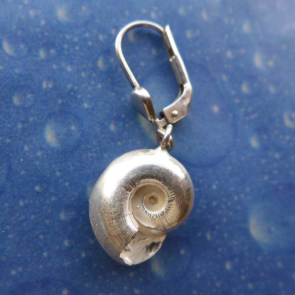 Schmuck Schnecke Silber Rückseite