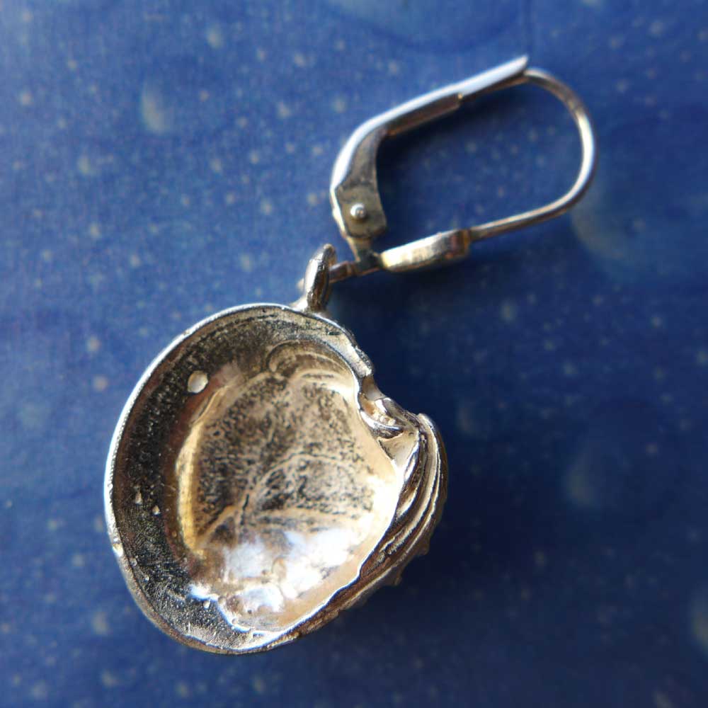 Venusmuschel Ohrringe Schmuck Rückseite