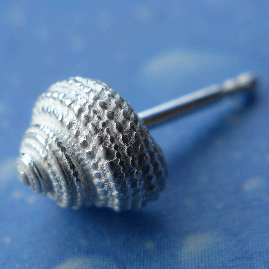 Silber Inselschmuck Ohrstecker Knopfschnecke