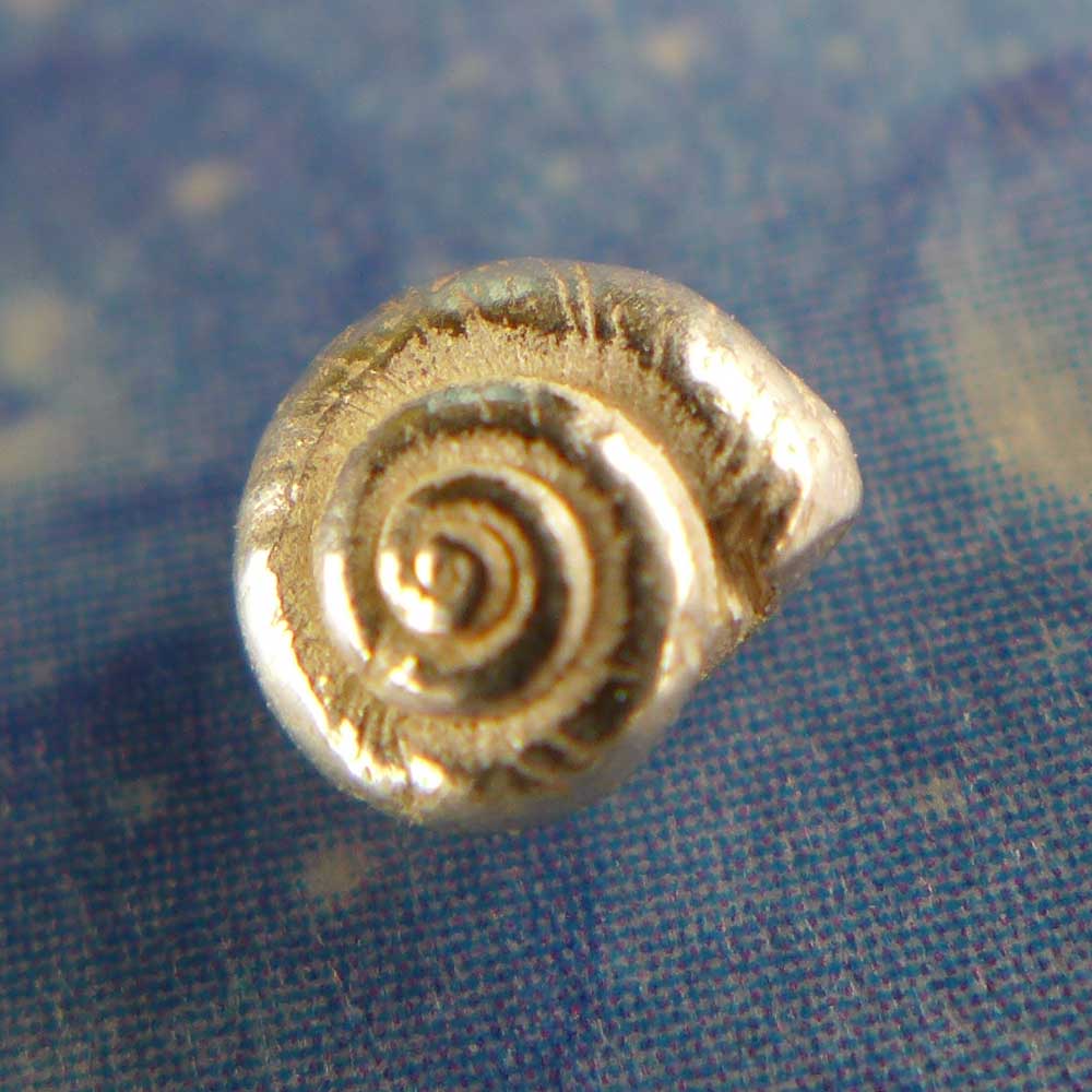Inselschmuck Silber Ohrstecker Knopfschnecke xs