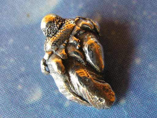 Entenmuschel Silberschmuck Ohrstecker geschwärzt