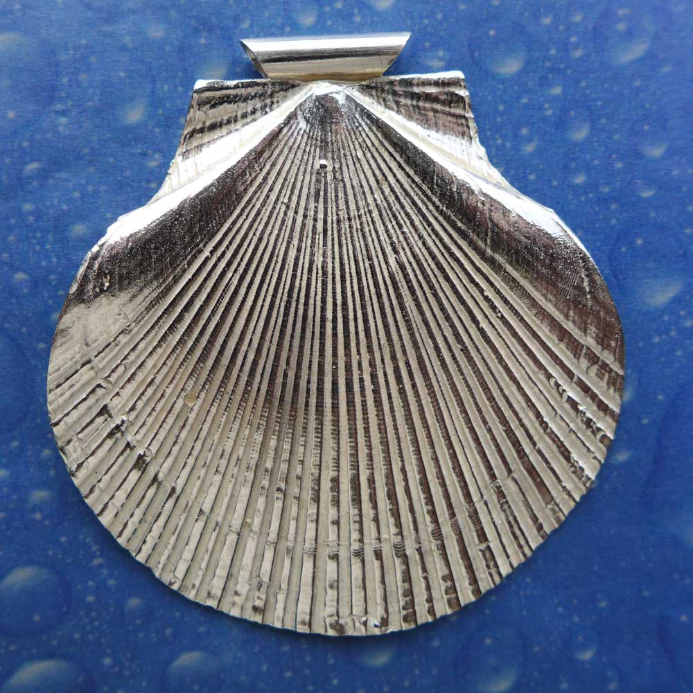 Pilger Jakobs Muschel Anhänger Silber