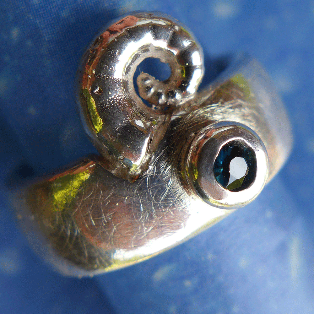 Maritimer Ring Turmalin Posthörnchen