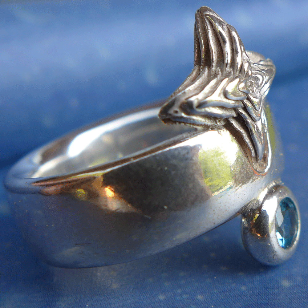 Ring Sukkulente Schmuck Silber