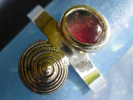 Ringe Schmuck von der Küste Silber Turmalin