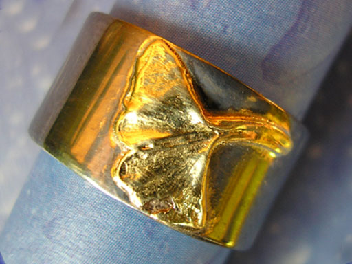 Ginkgo Schmuck Ring Silber Weimar Online