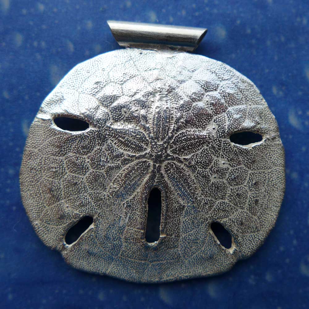 Sanddollar Silber Anhänger Schmuck