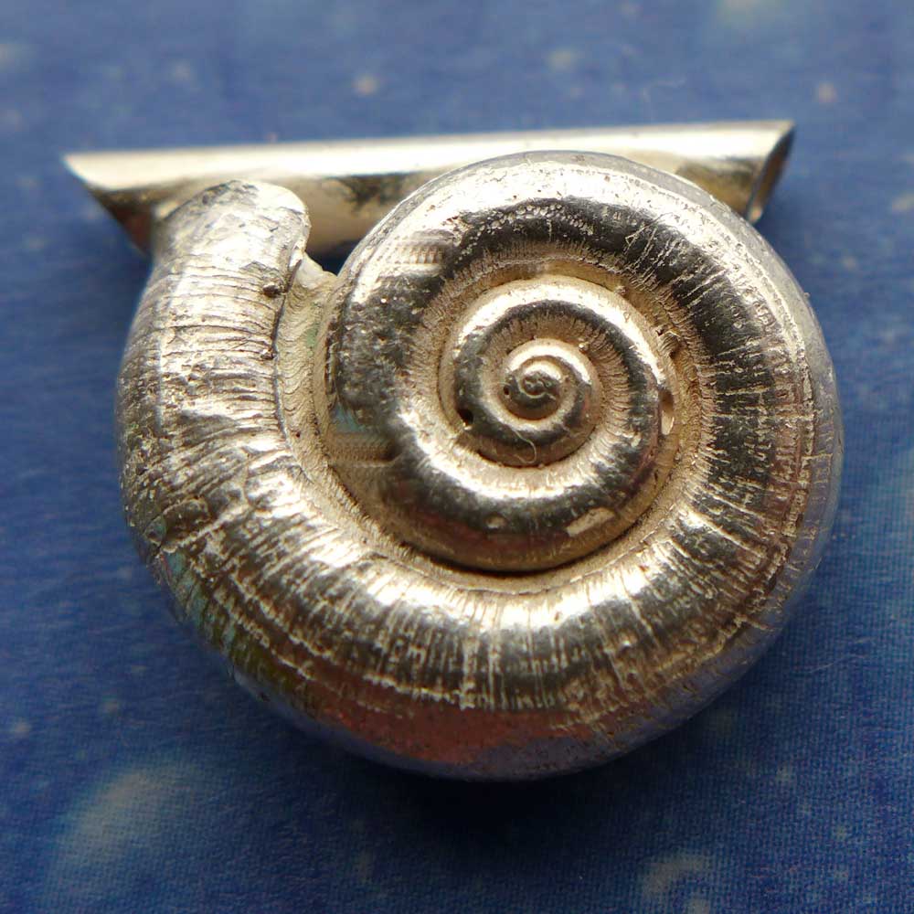 Schmuck Anhänger Landschnecke Silber