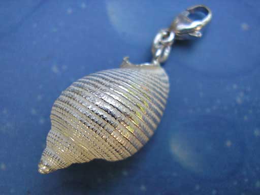 Schmuck Charms Silber Helm Schnecke