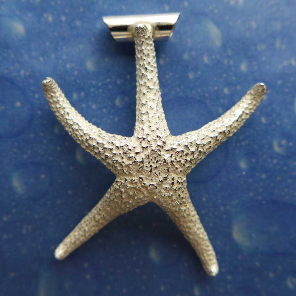 Schmuck Design Seestern Anhänger xl