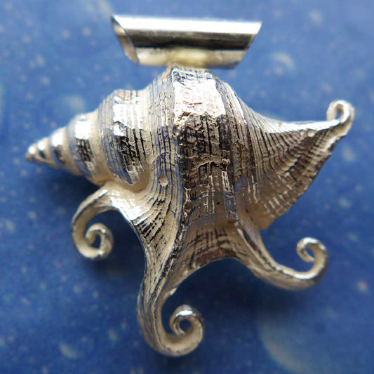 Schnecke Schmuck Silber Pelikanfuß Anhänger