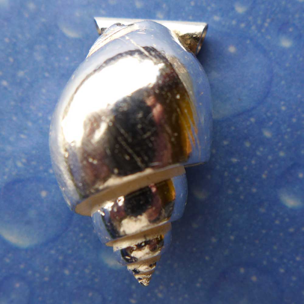 Schneckenanhänger Babylonischer Turm Silber