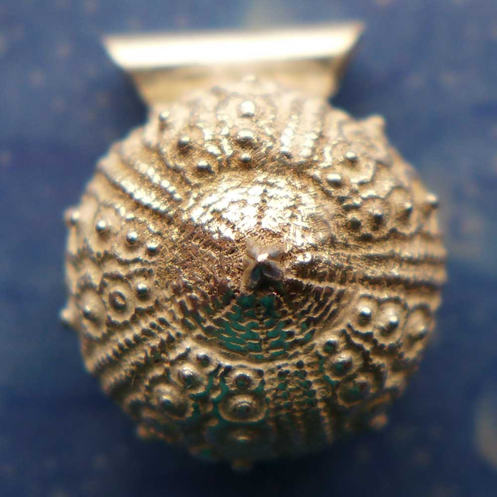 Schmuck Seeigel Kettenanhänger Silber