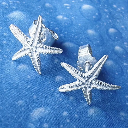 Seestern Ohrstecker Strandgut Silberschmuck