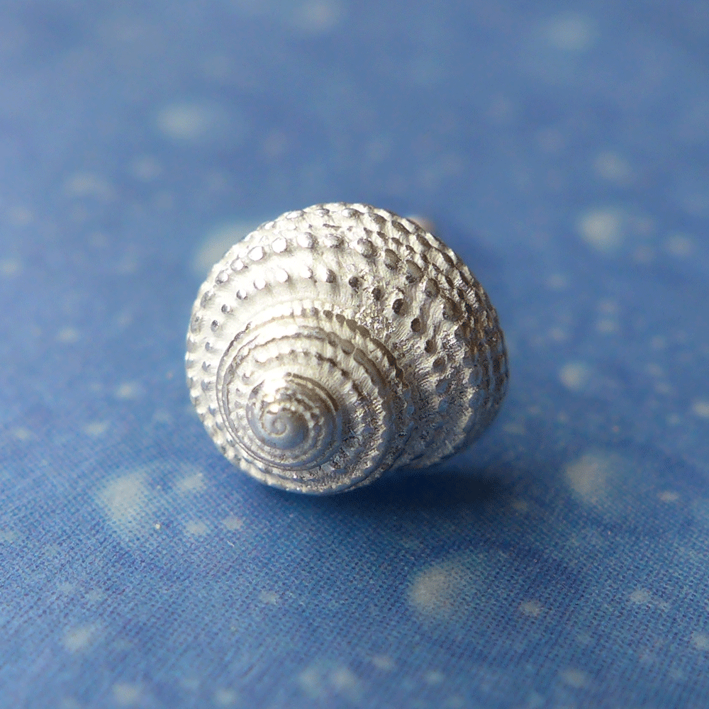 Silber Inselschmuck Ohrstecker Knopfschnecke