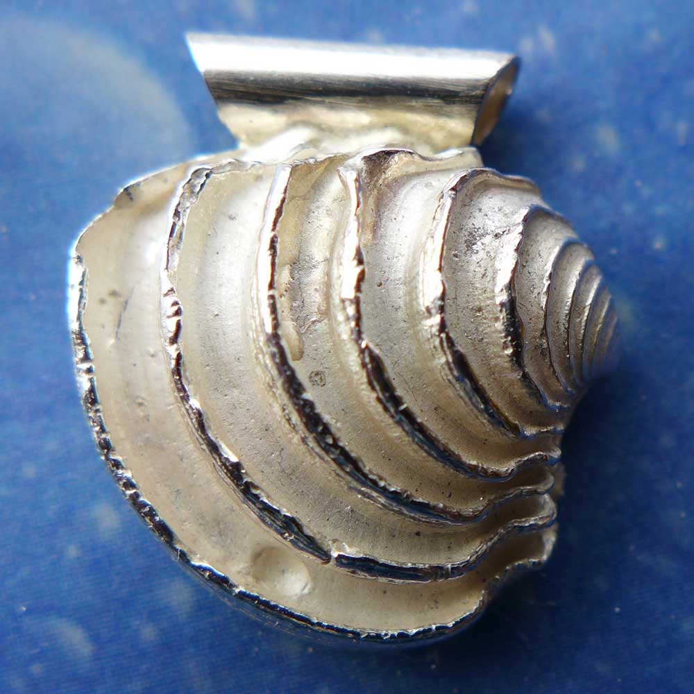 Silber Muschel Anhänger Stufige Venus