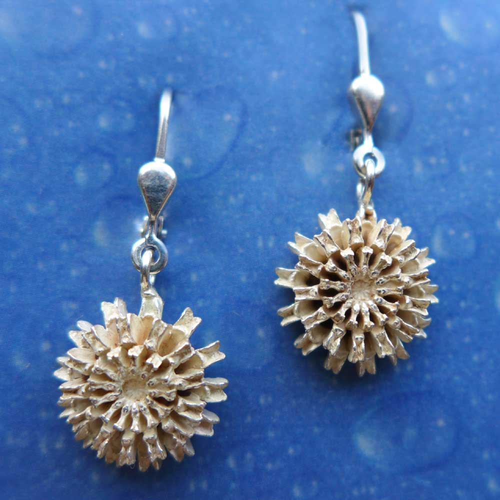 Ohrringe Silber Samen gesägt Ohrhänger