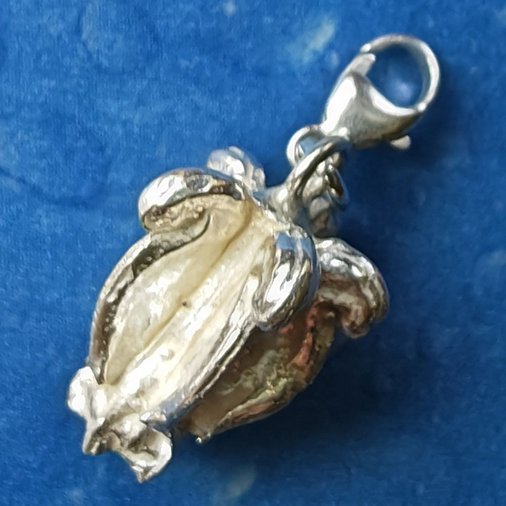 Floraler Schmuck Silber Blume Blüte