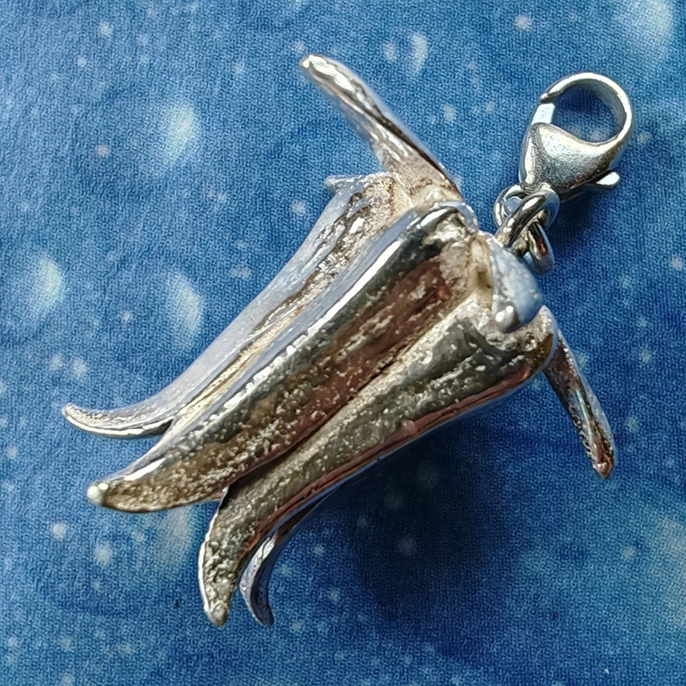 Blumen Anhänger Silber Schmuck