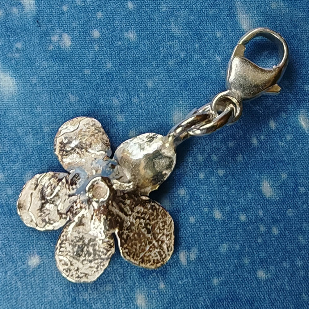 Silber Blume Jasmin Blüte Anhänger