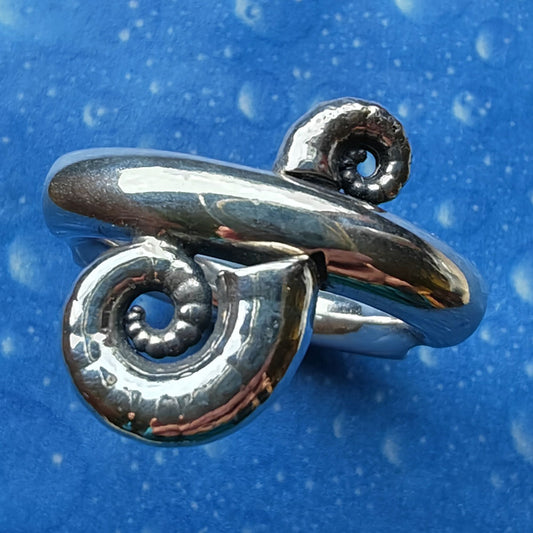 Maritimer Schmuck Silberring Schnecken