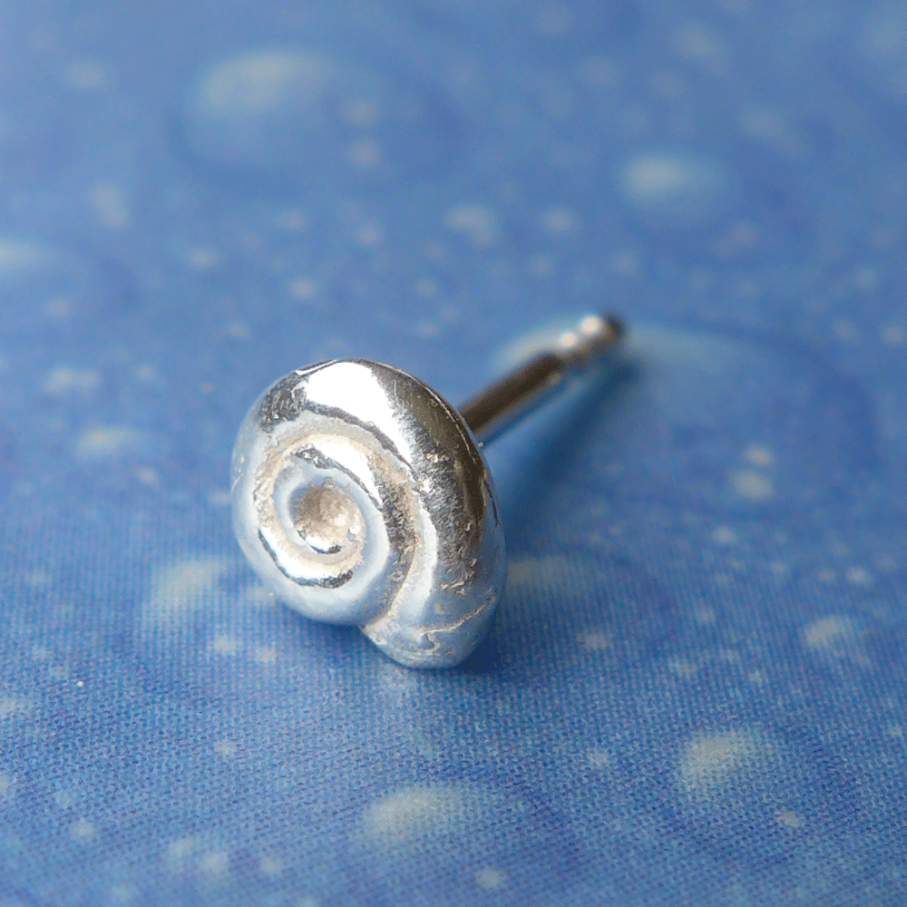 Meer Ohrringe Silber Erdbeerschnecke maritimer Schmuck