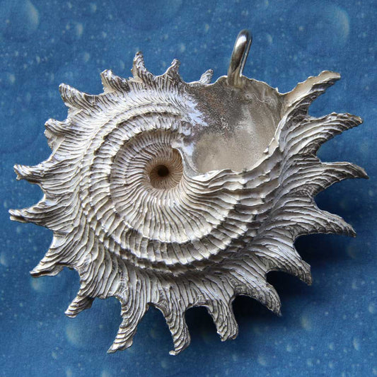 Stern Schnecke Kette Taucherschmuck Handarbeit Silber
