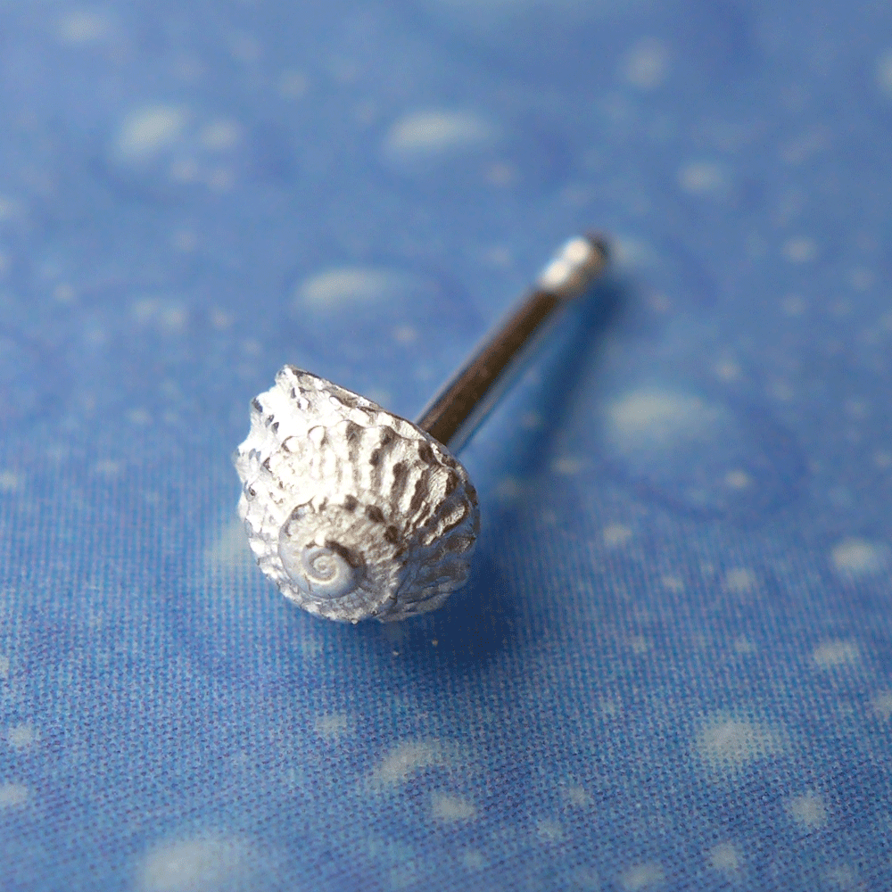 Silberschmuck Ohrstecker Schnecke Mini