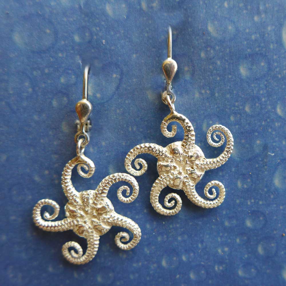 Taucherschmuck Seestern Schlangenstern Ohrhänger
