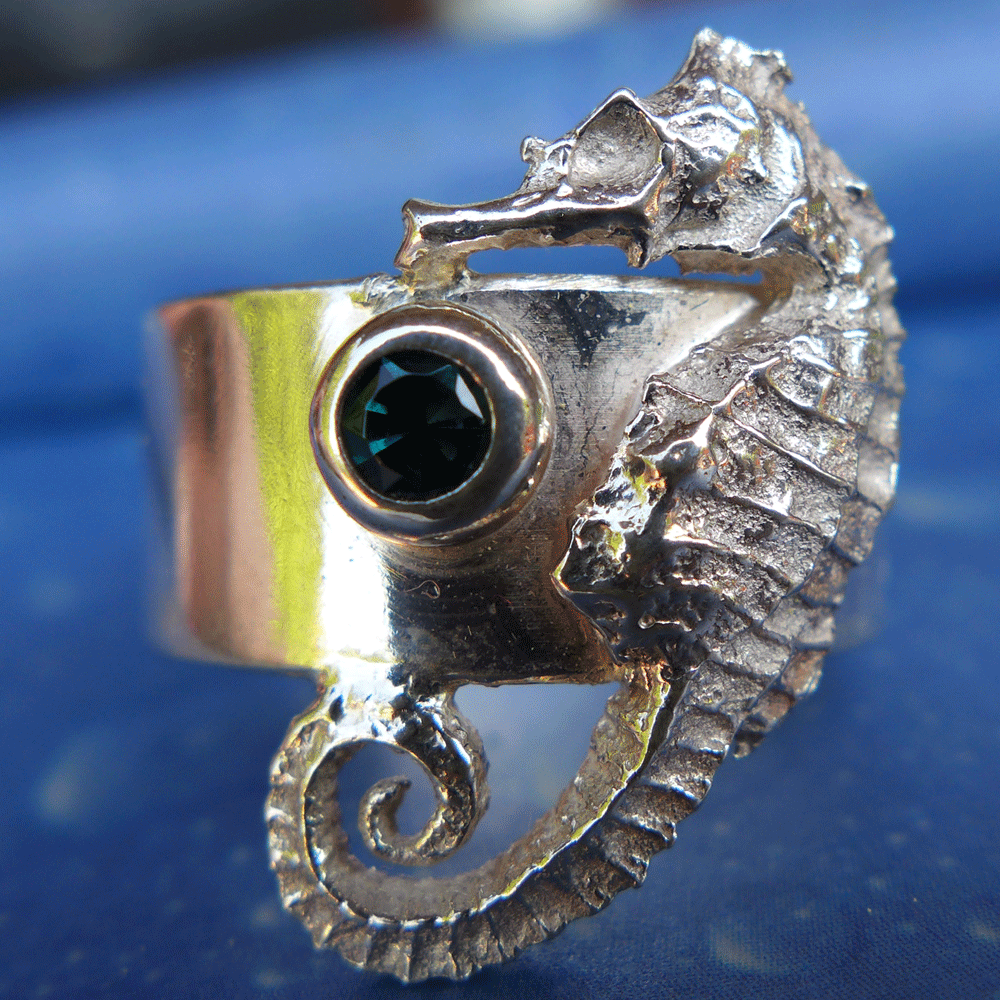 Urlaubsfeeling Seepferdchen Schmuck Ring