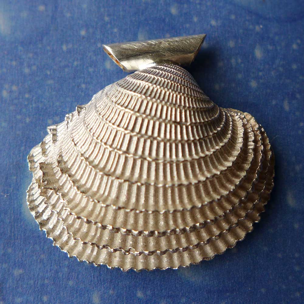 Silber Venusmuschel Anhänger Kette