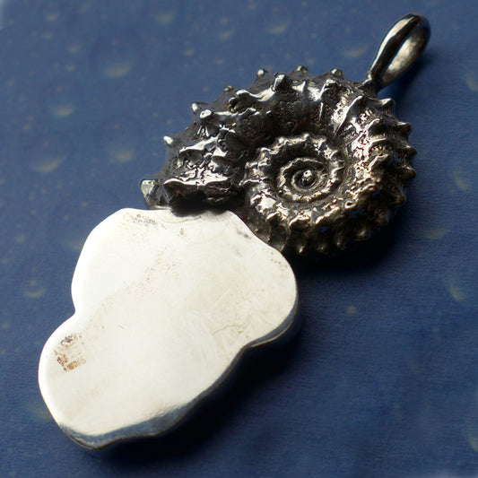 Ammonit echt Silber Wassermelonen Turmalin