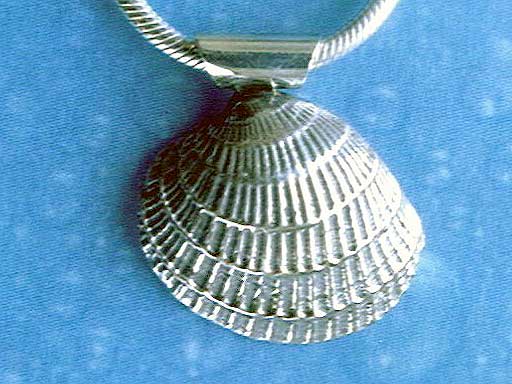 Silberne Venusmuschel Schmuck 