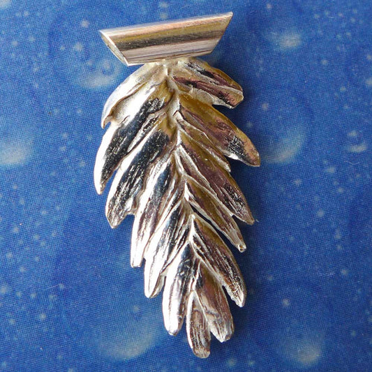 Dünengras Schmuck Anhänger Silber Rückseite
