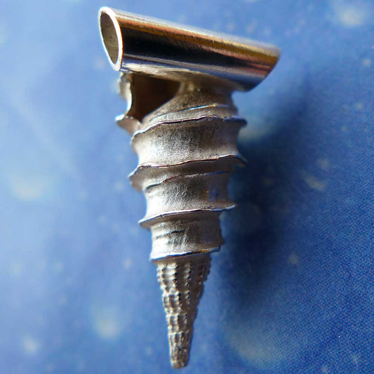 See Schmuck Silber Anhänger Thiaridae Rückseite