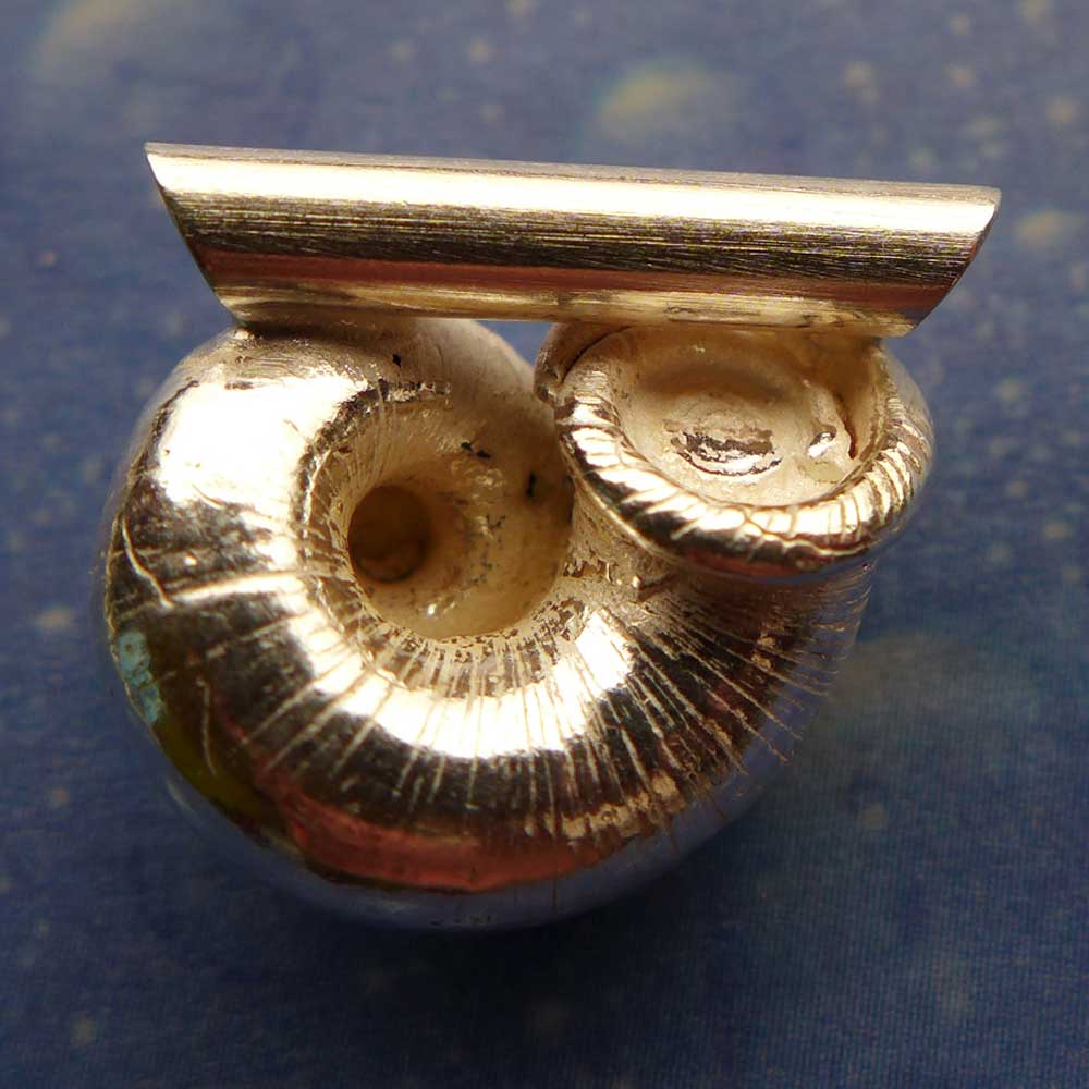  Silber Schmuck Anhänger Landschnecke Rückseite